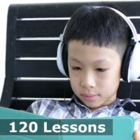 A young Asian student learning English online with Native Teacher ESL. P1-120